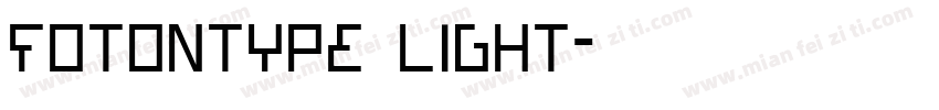 FotonType Light字体转换